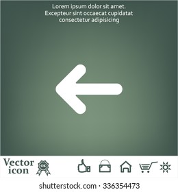 Pictograph of arrow