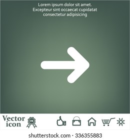 Pictograph of arrow
