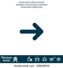 Pictograph of arrow