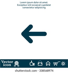 Pictograph of arrow