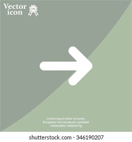 Pictograph of arrow