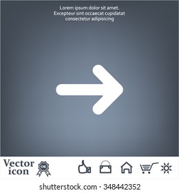 Pictograph of arrow
