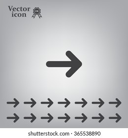 Pictograph of arrow