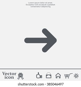 Pictograph of arrow