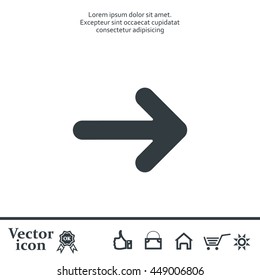 Pictograph of arrow
