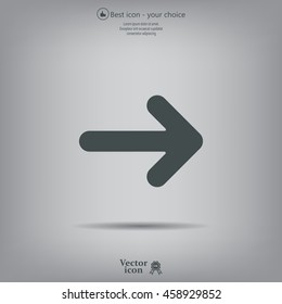 Pictograph of arrow
