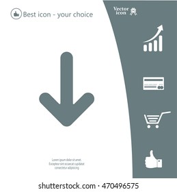 Pictograph of arrow