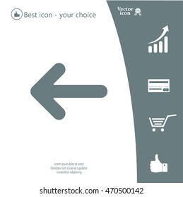 Pictograph of arrow