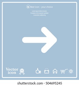 Pictograph of arrow