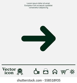 Pictograph of arrow