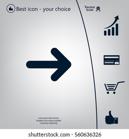 Pictograph of arrow