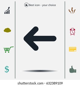 Pictograph of arrow