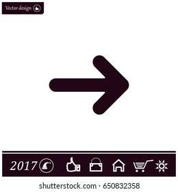 Pictograph of arrow