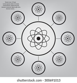 Pictograph of atom