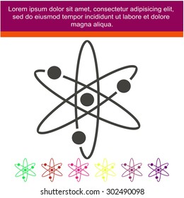 Pictograph of atom