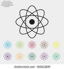 Pictograph of atom