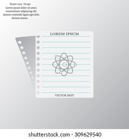 Pictograph of atom