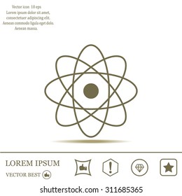 Pictograph of atom