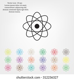 Pictograph of atom