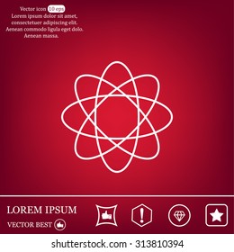 Pictograph of atom