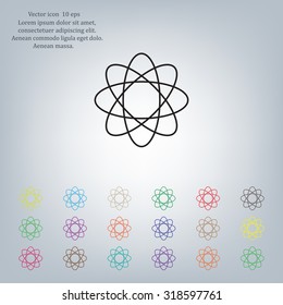 Pictograph of atom