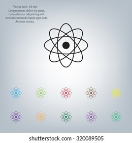 Pictograph of atom