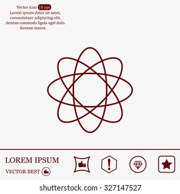 Pictograph of atom