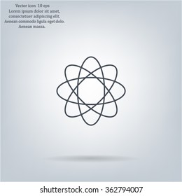 Pictograph of atom