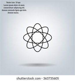 Pictograph of atom