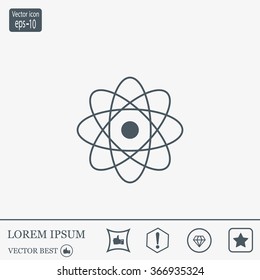 Pictograph of atom