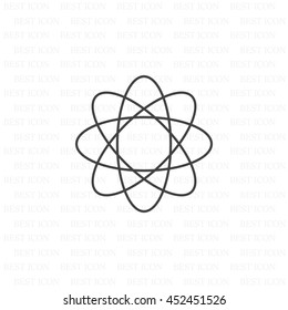 Pictograph of atom