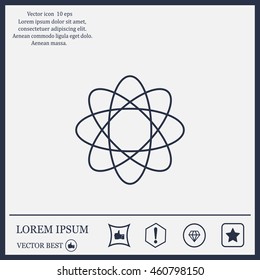 Pictograph of atom