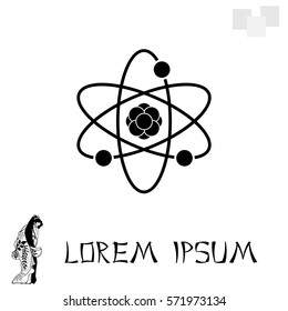 Pictograph of atom