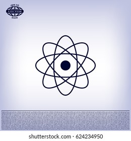 Pictograph of atom