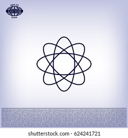 Pictograph of atom