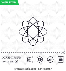 Pictograph of atom