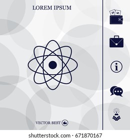 Pictograph of atom