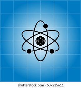 Pictograph of atom. vector illustration