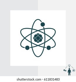 Pictograph of atom. vector illustration