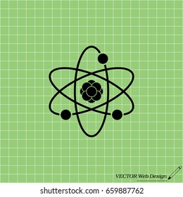 Pictograph of atom. vector illustration