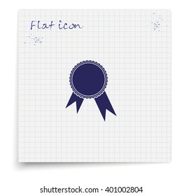 Pictograph of award.