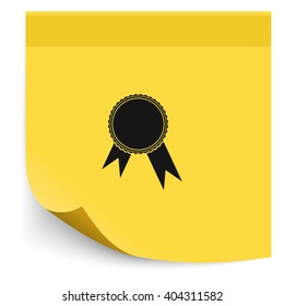 Pictograph of award.