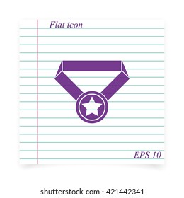 Pictograph of award.
