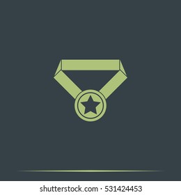 Pictograph of award.
