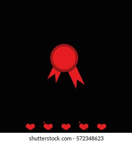 Pictograph of award.