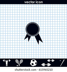Pictograph of award.