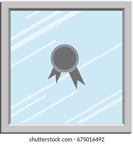 Pictograph of award.
