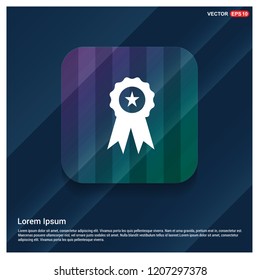 Pictograph of award icon - Free vector icon