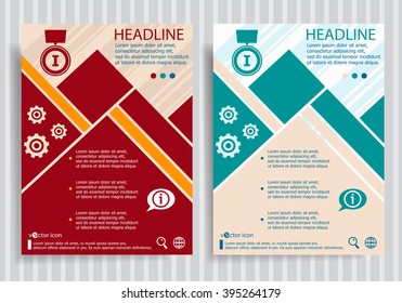 Pictograph of award  modern flyer, brochure vector template.