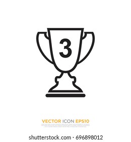 Pictograph of award for template logo, icon, and identity vector designs